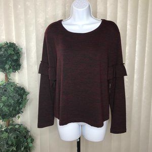 🏟️14th & Union L/S Top | Burgundy | Medium